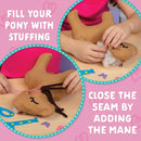 Craft-tastic - Make a Friend Pony - Mini Sewing Kit, Arts and Crafts, Kids Crafts, Art Supplies, Craft Kit Makes 1 Easy-to-Sew Stuffie with Clothes & Accessories, Bonus Travel Tote Included Ages 5+ by TinyTreasures Baby Boutique