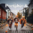 EverBrite 3-Pack Halloween Pumpkin Lantern, Collapsible Jack O Lantern Pumpkins with Lanyard, Halloween Party Favors for Kids, Light up Pumpkin Outdoor for Halloween Party Decoration, Battery Included by GreenHaven Gardens