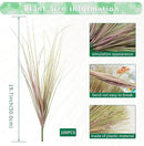 100Pcs Artificial Grass Plants, Faux Shrubs Wheat Grass, Artificial Tall Grasses Fake Plants for Outdoor Decor,Artificial Greenery Stems Weed for Room Indoor Home Decor（Light Purple） by GreenHaven Gardens