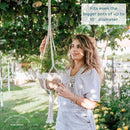 Nook Theory 4-Pack Macrame Plant Hanger - with 8 Ceiling Hooks - Hanging Planter Indoor Outdoor - Hanging Plant Holder - Decorative Bohemian Plant Hangers - Hanging Plants (Caramel) by GreenHaven Gardens