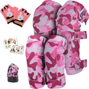 Soft-Style Kids Knee and Elbow Pads with Bike Gloves, Flexible Impact-Resistant Gear for Ages 2-11, Designed for Balance Bikes, Roller-Skating, and Skateboarding by TinyTreasures Baby Boutique
