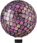 Alpine Corporation 10" Diameter Indoor/Outdoor Glass Mosaic Gazing Globe Yard Decoration, Pink by GreenHaven Gardens