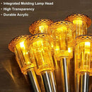 DenicMic Halloween Solar Lights Outdoor 10 Pack Orange LED Waterproof Yard Garden Patio Backyard Pathway Walkway Landscape Lawn Outside Fall Decorations Outdoor by CozyNest Decor