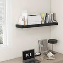 12'' Deep Floating Shelves, 48 Inch Large Floating Shelf Black, Deep Wall Shelves for Living Room Bathroom Laundry Room Bedroom Kitchen Home Office - Black by CozyNest Decor
