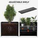 Metal Planter Box, Outdoor Heavy Duty Metal Garden Planter Spliced Flower Pot with Partitions, All-Weather Use with Drainage Holes for Patio/Porch-30 x 24" x 12" by CozyNest Decor