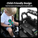24V Kids Ride on Car, Kids Electric Vehicles Car Ride on Toy Truck for Toddlers w/Remote Control, 400W Motor - Black by TinyTreasures Baby Boutique
