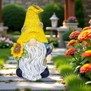 Garden Gnomes Outdoor Decor Solar Gnomes Statues with Butterfly Bee Sunflower Led Lighted Dwarf Outside Decorations for Yard Patio Lawn Ornaments Gifts for Women Mom by CozyNest Decor