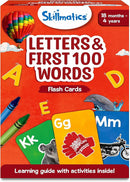 Skillmatics Thick Flash Cards for Toddlers - Letters & First 100 Words, Montessori Toys & Games, Gifts, Preschool Learning for Kids 1, 2, 3, 4 Years by TinyTreasures Baby Boutique