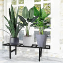 Plant Stand Indoor Outdoor, Heavy Duty Iron Pedestal Stands Metal Plant Stand for Indoor Outdoor, 1-Tier Sturdy Flower Stand Display Plant Shelf by GreenHaven Gardens