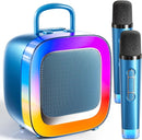 Kinglucky Kid-Friendly Karaoke Machine for Kids with 2 Microphones (2025 Upgrade) Gifts for Girls Most Popular 3-12 Year Old Girl Gifts 3 4 5 6 7 8 9 10 11 12 Year Old Girl Birthday Gift Gold Blue by TinyTreasures Baby Boutique