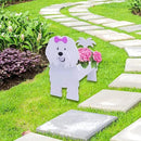 Cotton Veil Dog Planter Plant Pots,Cute Garden Dog Flower Planter,Dog Planters Birthday Gifts for Women,Office,Indoor/Outdoor Decor（9.45 * 9.02 * 13.39in） by GreenHaven Gardens