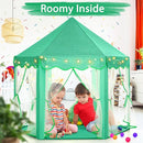 Monobeach Princess Tent Girls Green Large Playhouse Kids Castle Play Tent with Star Lights Gift Toy for Children Indoor and Outdoor Games by TinyTreasures Baby Boutique