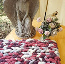 DDL&HEXI Chunky Chenille Blanket 100% Hand Knit with Jumbo Chenille Yarn (50"x60") Super Soft Large Throw Bed Blanket for Couch, Sofa, Home Decor - Machine Washable (05) by CozyNest Decor