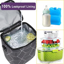 Breastmilk Cooler Bag with Ice Pack Fits 4 Baby Bottles Up to 9 Ounce Insulated Baby Bottle Bag Breast Milk Cooler on The Go with Strap Baby Bottle Cooler Bag for Nursing Mom Daycare or Travel by TinyTreasures Baby Boutique
