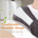 Baby Carrier Newborn to Toddler-Adjustable Baby Sling Carrier,Toddler Carrier for 25-60lbs,Comfortable Baby Sling for Hands-Free Carrying (Dark Brown Leopard Print) by TinyTreasures Baby Boutique