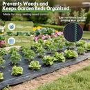 6FTx100FT Weed Barrier Fabric Heavy Duty, Gardening Landscape Fabric Cover Mat, Durable Weed Control Fabric for Garden Bed Cover, Landscaping, Commercial Driveway, Underlayment Use (6x100FT-3.2OZ) by GreenHaven Gardens