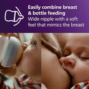 Philips Avent Natural Baby Bottles with Natural Response Nipples (Slow Flow, Flow 2), 4oz, 4-Pack, SCY900/04 by TinyTreasures Baby Boutique