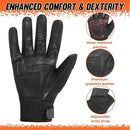 HLDD HANDLANDY Leather Work Gloves for Men & Women, Adjustable Wrist Cowhide Gardening Glove with Reinforced Palm for Driver by GreenHaven Gardens