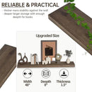 Floating Shelves for Wall, USA-Sourced Fir Wood 48 Inch Wall Shelves Set of 1, Natural Rustic Solid Wooden Floating Shelves Wall Mounted, Nursery Book Storage Shelf, Display Shelf for Bathroom by CozyNest Decor