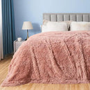 GONAAP Fuzzy Faux Fur Throw Blanket Queen Size Pink Super Soft Cozy Plush Fuzzy Shaggy Blanket for Couch Sofa Bed (Pink, Queen(90"x90")) by CozyNest Decor