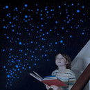 Glow in The Dark Stars for Ceiling, Luminous Wall Sticker, Kids Bedroom Wall Decal, Sticky Fluorescence Star, Gift for Boys and Girls (Blue) by TinyTreasures Baby Boutique