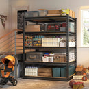 REIBII 2000LBS Garage Shelving Heavy Duty 72''H Storage Shelves 5 Tier Heavy Duty Shelving, Adjustable Metal Shelves for Garage Pantry Closet Kitchen Basement 35.5" W x72 H x 15.8" D, 4 Pack by GreenHaven Gardens