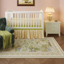 4x6 Rug for Bedroom Impressionist-Style Vintage Washable Rugs Non Slip Low Pile Small Carpet for Bedside Kids Room Office Dining Room, Beige by TinyTreasures Baby Boutique