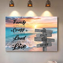 Personalized Gifts for Mom Family Names Street Custom Multi-Name Date of Birth Vintage Street Sign Happy Mothers Day Canvas Wall Art Best Christmas Gifts for Mommy from Daughter Son Children Kids