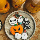 Sfcddtlg 6 Pcs Halloween Spider Web Placemats- 15"" Heat Insulation Halloween Placemats Spider Web Table Mats- Hollow Out Spiderweb Coasters Placemat for Dining Table Halloween Decoration (Brown) by CozyNest Decor