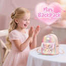 I IHAYNER Girls Bowknot Cute Leather Backpack Mini Backpack Purse for Women by TinyTreasures Baby Boutique