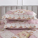 NEWLAKE Quilt Set King Size, Bedspread Sets Pink Botanical Floral, Reversible Quilt Bedding Set Lightweight and Breathable for All Seasons, Soft Quilted Bedspread with 2 Pillow Shams by CozyNest Decor