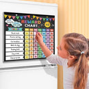 Reward Chart for Kids,Magnetic Behavior Chore Chart for Kids at Home,26 Black Chore Charts,1960 Star Stickers,56 Reward Stickers,Incentive Chore Chart to Develop Responsibility and Good Habits by CozyNest Decor