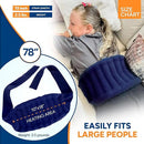 SunnyBay Microwave Heating Pad, Microwavable Moist Hot/Cool Bean Bag Wrap for Neck, Shoulder, Knee, or Back Pain with XL Fastening Straps, 10x18 Inch Heating Area, 2.8 Lbs, FSA HSA Eligible, 78 Inches by CozyNest Decor