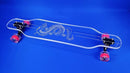 Clear Longboard Skateboard - Transparent Acrylic Long Boards with Light-Up LED Wheels for Smooth Rides - Ride The Streets in Style with Longboard Built for Beginners & Pros Alike by TinyTreasures Baby Boutique