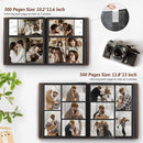Popotop Photo Album 4x6 500 Pockets with Leather Hardcover Cover, Large Photo Album Binder Book with 50Pcs Pages for Family Travel Wedding Baby Gifts by TinyTreasures Baby Boutique