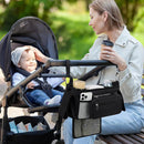 Accmor Universal Stroller Organizer with Insulated Cup Holder Detachable Phone Bag and Shoulder Strap,Stroller Bag Caddy Organizer Fits for Uppababy, Baby Jogger, Britax Strollers by TinyTreasures Baby Boutique