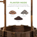Best Choice Products Rustic Wooden Wishing Well Planter Outdoor Home Décor for Patio, Garden, Yard w/Hanging Bucket by GreenHaven Gardens