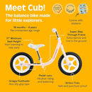 Retrospec Cub Toddler 12" Balance Bike, 18 Months - 3 Years Old, No Pedal Beginner Kids Bicycle for Girls & Boys, Flat-Free Tires, Adjustable Seat, & Durable Frame by TinyTreasures Baby Boutique