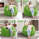Hobestluk 3FT Bean Bag Chair Giant Bean Bag Chairs for Adults Large Bean Chairs with Removable Cover, Beanbag Chair with Filler, Adult Bean Bag Chairs for Living Room, Bedroom by CozyNest Decor