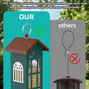 Metal Bird Feeder The Most Popular Bird Feeders for Outdoors Hanging,Waterproof and Rust-Proof,Easy Cleaning,Wild Bird Feeders Attracting Chickadees Goldfinches Cardinals Finches and Sparrows by CozyNest Decor