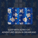 Kids Blackout Curtains - Space Cat Design, 100% Blackout, 2 Panels, Each W52×L84, Thermal Insulated Curtains for Bedroom, Noise Reducing, Combine Functionality with a Fun and Creative Design by TinyTreasures Baby Boutique