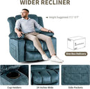 Recliner Chair Rocker Modern Ergonomic Lounge 360 Degree Swivel Single Sofa Seat Living Room Lounge Recliners on Clearance Foam Filling by CozyNest Decor