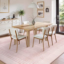 Wonnitar Striped Large Rugs for Living Room, Washable 9x12 Area Rugs for Bedroom, Non-Slip Soft Minimalist Pink Area Rug Throw Carpet for Nursery Playroom Guest Room (Pink,9' x 12') by CozyNest Decor