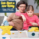 ekaus Crochet Kit for Beginners, Crochet Kit with Step-by-Step Video Tutorials, Crochet DIY Knitting Supplies for Adults Kids, Crochet Star(45%+ Yarn) by TinyTreasures Baby Boutique