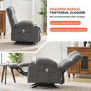 Massage Rocker Recliner Chair with Heat, Ergonomic Overstuffed Reclining Lounge Chair with Side Pockets, USB Charging Port, Sturdy Metal Frame, Comfortable Modern Design for Living Room by CozyNest Decor