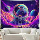 BVBOX Astronaut Space Blacklight Tapestry 79"x59", UV Reactive Astronaut Universe Planet Glow in Dark Tapestries, Black Light Neon Upright Poster Wall Hanging Backdrop Decor for Bedroom Living Room by CozyNest Decor