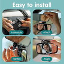 Onco Forward Facing Baby Car Mirror - Clip On Car Mirror for Baby, 100% Shatterproof & Shakeproof, Newborn Essentials by TinyTreasures Baby Boutique