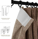 Extra Wide 100% Blackout Linen Textured Curtains - Room Dividers, W200 x L84 (1 Panel), Pinch Pleat Drapes for Living Room, Full Light Block Out Drapery for Sliding Door, Taupe by CozyNest Decor