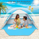 Gorich Beach Tent Sun Shelter for 3/4-5/6-7/8-10 Person with UPF 50＋ UV Protection, Lightweight & Easy Setup Beach Shade Canopy, Portable Beach Shade Tent Beach Cabana by TinyTreasures Baby Boutique
