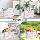 FANKANG Storage Bins, Nursery Hamper Canvas Laundry Basket Foldable with Waterproof PE Coating Large Storage Baskets for Kids Boys and Girls, Office, Bedroom, Clothes,Toys(Rec-Princess Castle by TinyTreasures Baby Boutique